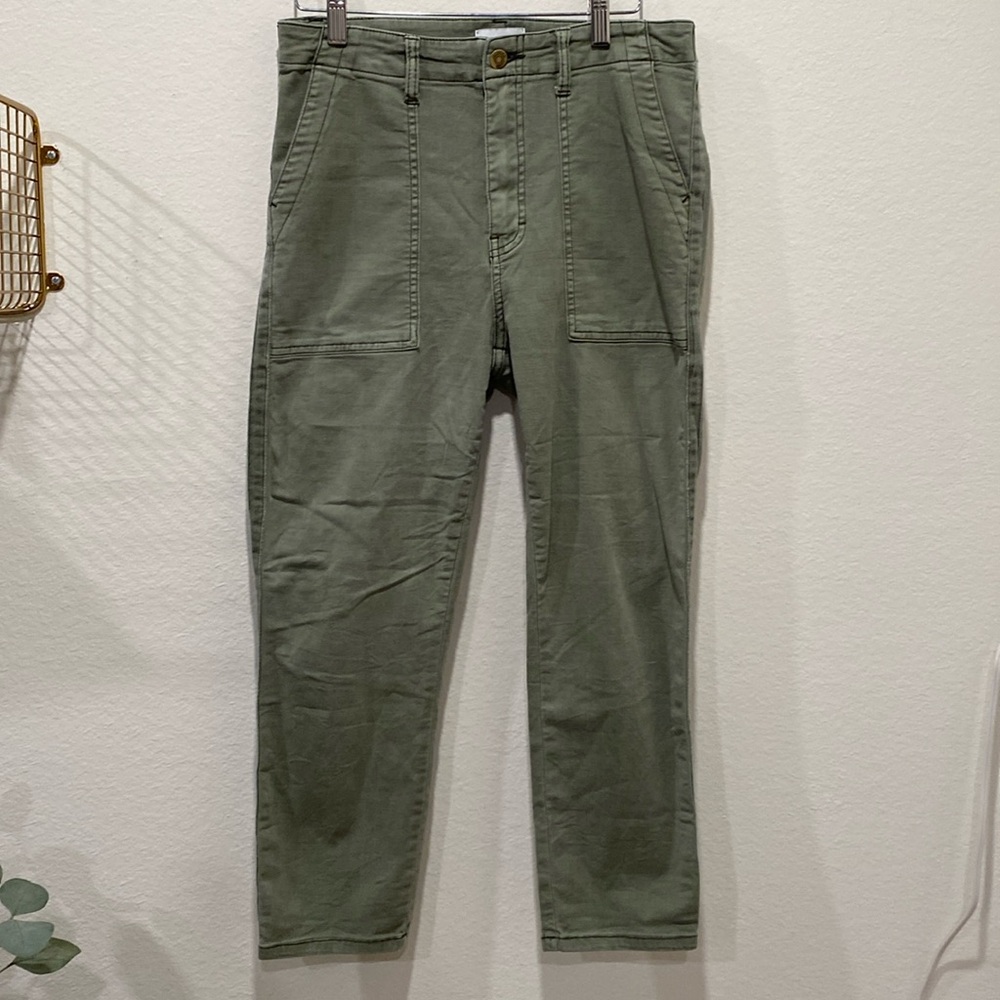 Anthropologie Pistola Cropped Pants Olive